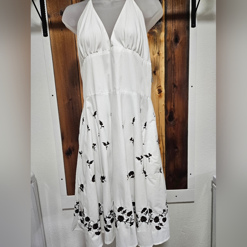 NWT A.P.N.Y White Backout Dress